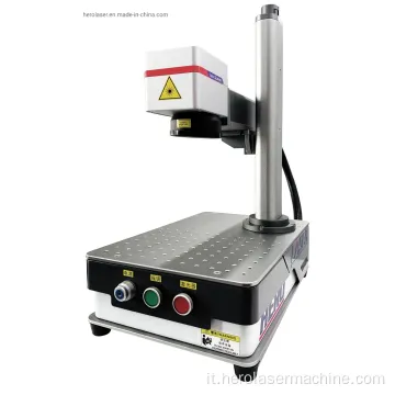 Macchina di marcatura laser in fibra desktop con copertura di sicurezza